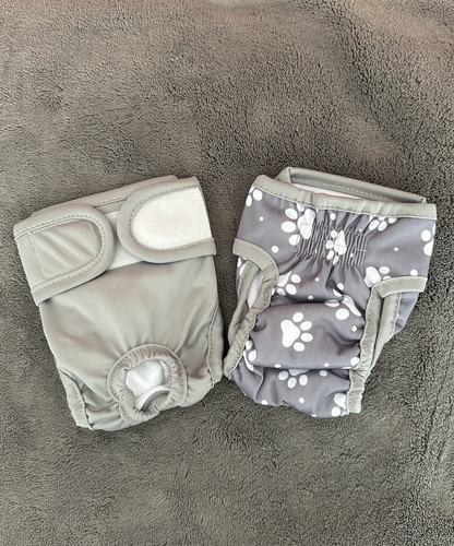 Female XS Pet Dog Puppy Hygiene Diapers Pant Washable Reusable Nappy Pants - Picture 1 of 2