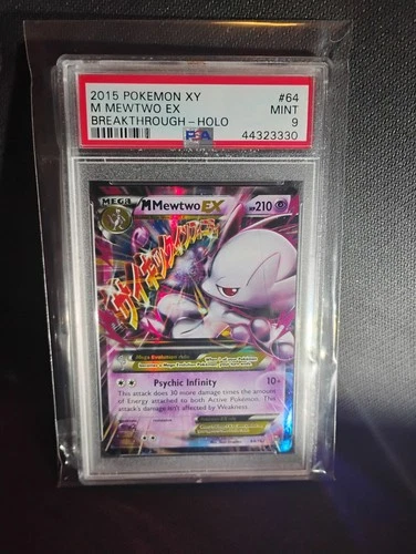 Pokemon M Mewtwo EX #64/162 PSA 9 Breakthrough