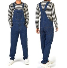 Mono con tirantes y tirantes de mezclilla de ajuste relajado para hombre ropa de trabajo correa ajustable