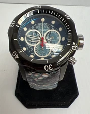 Invicta Subaqua 20411 Chronograph  Featuring a Black and Blue Snake-Skin dial