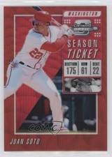 2019 Panini Chronicles Contenders Optic Ruby Wave Prizm /199 Juan Soto #15 0xz8
