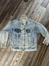 Vintage 80's Levi s Type III Acid Wash Denim Jacket 70507-0219 Trucker USA SizeM