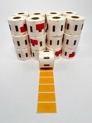 Avery Dennison Monarch Orange Labels 25 Rolls 75035860 1.875 x 1 Inch