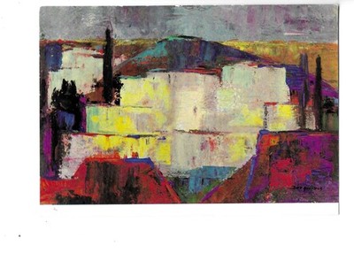 Mima von Jonquières - Toskanische Landschaft - Gemälde Kunst Postkarte