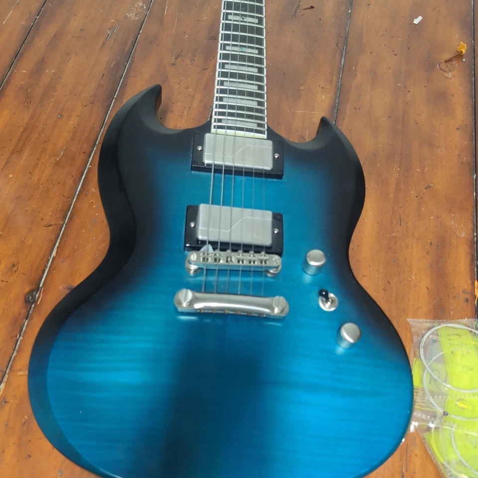 Electric Guitar Epiphone SG Prophecy Electric Guitar Blue Tiger Aged Gloss - Image 3 of 4