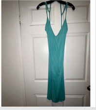 #Luxury, #unique, #rare,  scoop back stretch gucci dress size 42 blue color