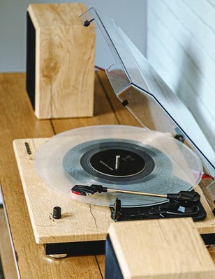 Crosley CR6043A-NA Brio Bluetooth Turntable Shelf System with