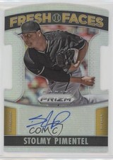 2015 Panini Prizm Fresh Faces Signatures Stolmy Pimentel #20 Auto 0v1