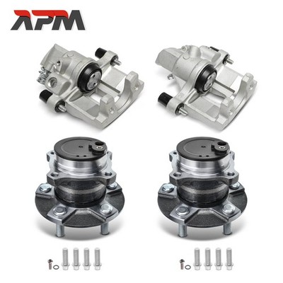 2x Bremssattel + 2x Radnabe Hinterachse für Ford C-Max DM2 Focus II DA DP HCP