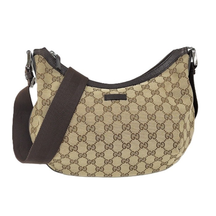 Gucci GG Canvas Leather Shoulder Bag 181092 74425