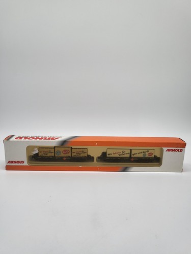 Arnold Spur N 0252 Güterwagen Set Containerwagen 2.-teilig in OVP | Zustand: Gebraucht