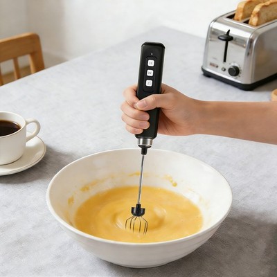 Rechargeable Electric Egg Beater Mixer 3 Speed Adjustable
