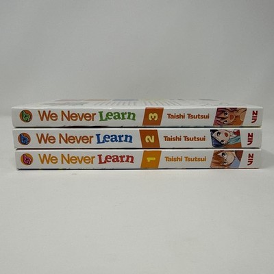We Never Learn Volume 1 2 3 English Manga Lot Taishi Tsutsui VIZ Media