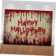 Halloween Backdrop Scary Blood Splatter Wall Photography Background 7x5ft