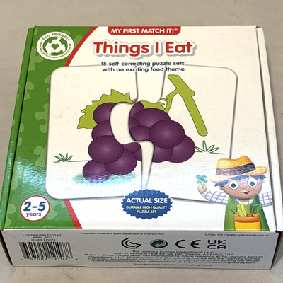 My First Match It Things I Eat Puzzle Set Learning Journey Ages 2-5 Complete