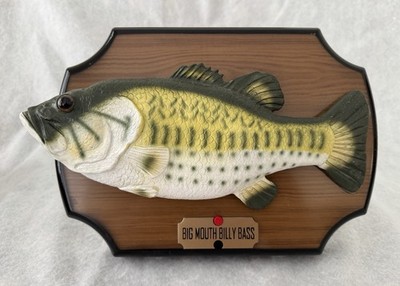 Gemmy Industries Big Mouth Billy Bass Singing Fish Plaque 1999 Novelty Toy