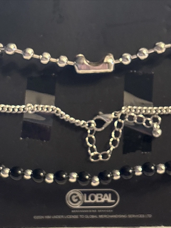 HIM Goth Rock Band Heartagram 3 Bracelet Set Arm party - Image 4 of 4