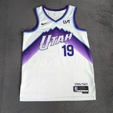 Utah Jazz Jersey Ace Bailey Nike NBA Authentics Swingman White Men Large 48