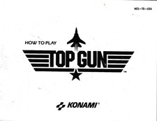 Nintendo NES Instruction Manual Top Gun
