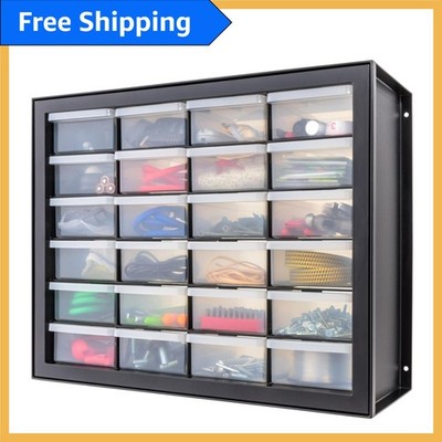 Versatile 24-Drawer Organizer   Ideal for Hardware, Crafts & Office Supplies