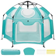 Baby Playpen with UV Canopy, Portable 1-Click Set Up Baby Tent, Toddler Play ...