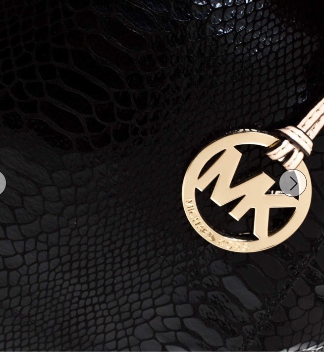 Michael Michael Kors Black Python Embossed Leathe… - image 5