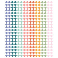 Yeachlaing 1/4 Inch Round Color Coding Labels 0.25 inch - 1800 Pack, 8 Colors