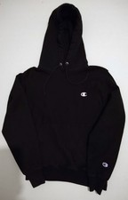 Champion Reverse Weave Heavyweight Pullover Hoodie Black Men's Small