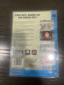 Joe Montana's NFL Football (Sega CD, 1993) Booklet Registration Case Disc As Is
