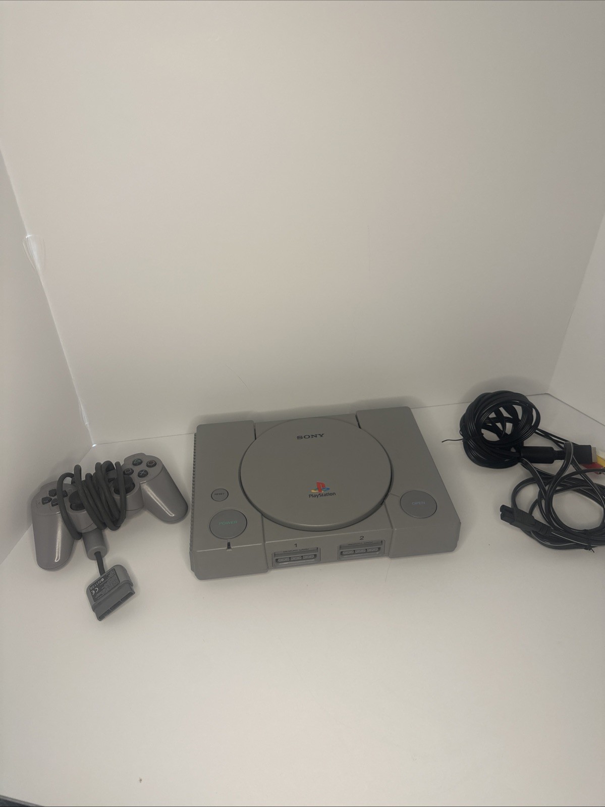 Sony PS1 Gray Console Tested Working Includes Controller