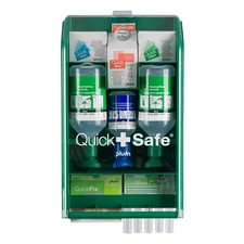 PLUM QuickSafe Complete Wandbox, mit Augensp&uuml;lflaschen und Verbandmaterialien