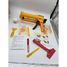 Zyklonix Double Caulking Gun Compact Dripless Adhesive Applicator Tool Kit