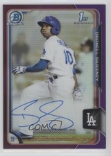 2015 Bowman Chrome Prospects Purple Refractor 154/250 Darnell Sweeney Auto 5l1
