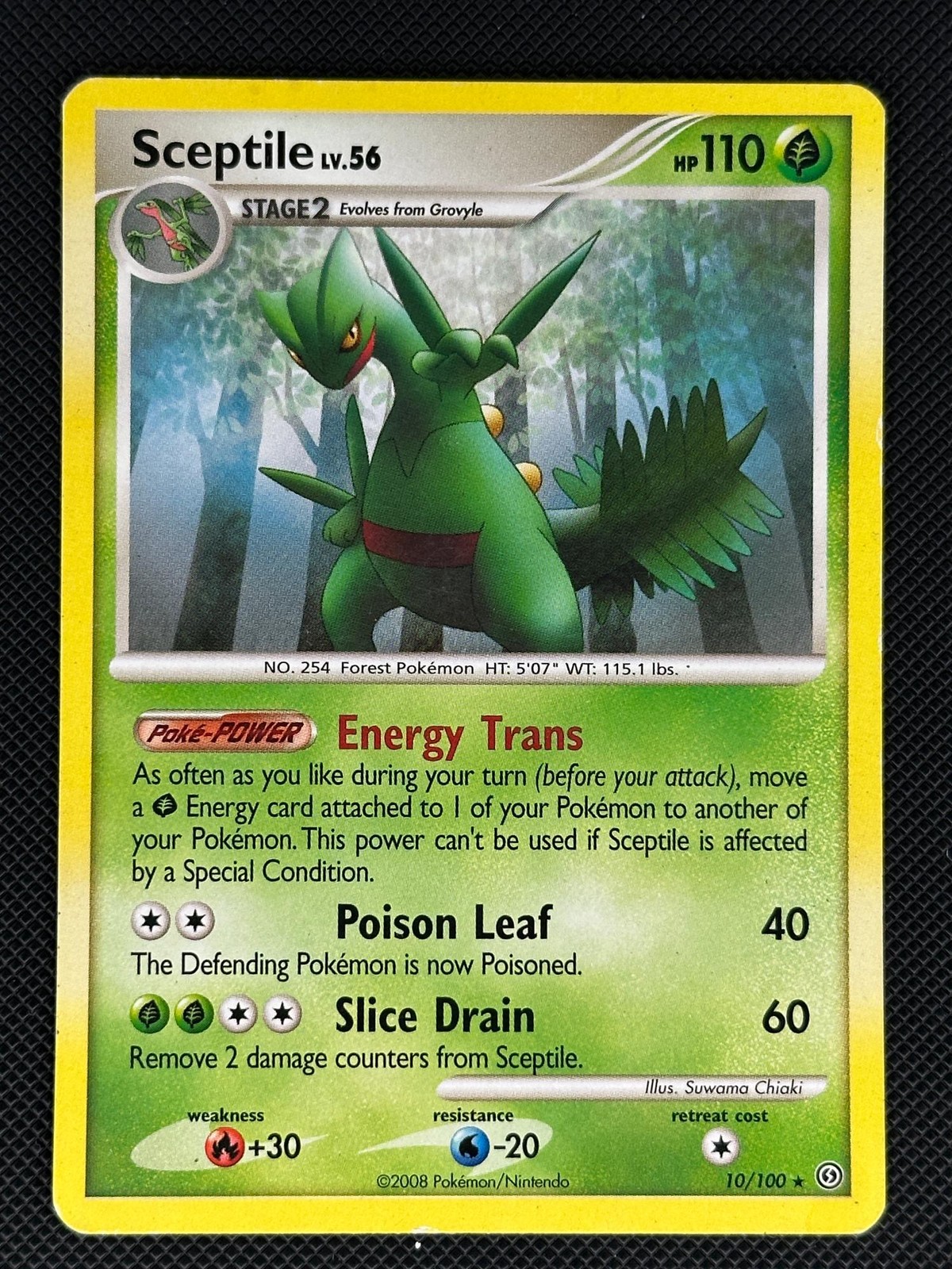 Sceptile (DP Stormfront) 10/100 Rare Deck Exclusives Pokemon Moderately Played