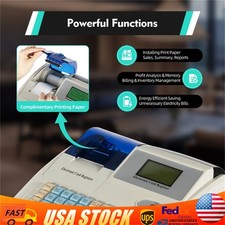 NEW Electronic Cash Register 48 Keys Cash Management System with Thermal Printer