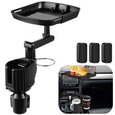 Car Cup Holder Tray - Ultimate Food Trays for Eating with Black