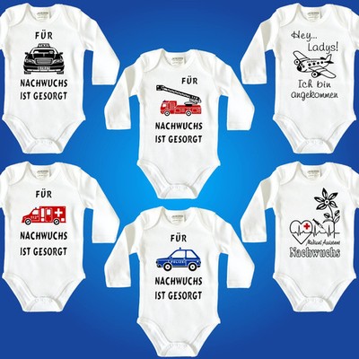 Babybody Baby-Body Feuerwehr Polizei Notarzt Stewardess Pilot Taxi LKW-Fahrer