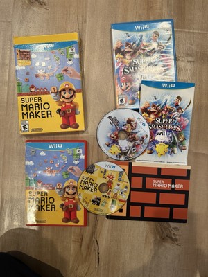 Nintendo Wii U Lot Of 2 Games: Smash Bros. and Super Mario Maker Comes complete