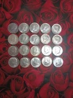 ROLL OF 20 1964 KENNEDY HALF DOLLARS 90% FINES SILVER WITH TUBE