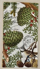 1  Michel Design Works Winter Spruce Berry Bird Paper Napkin For Decoupage Craft