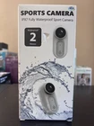 Sports Camera IPX7 Fully Waterproof 2 Meters 1080P High-Def Charging Case