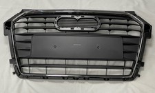 Fits Audi A1 Front Grille Silver Grey With Chrome Frame 2015-2018