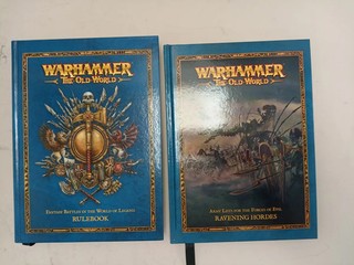 Warhammer The Old World Rulebook and Ravening Hordes Hardback Book Bundle