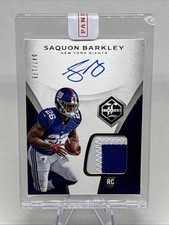 2018 Panini Limited #103 Saquon Barkley /175 RPA Rookie Patch Auto Giants NM