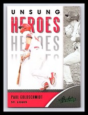 2021 Panini Absolute Paul Goldschmidt #UH-5 Unsung Heroes Green Parallel Card