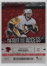 2023-24 Upper Deck Credentials Debut Ticket Access Red /349 Jonathan Gruden 1o22