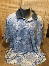 Puma Golf SS Men's Polo Shirt Hawaiian XXL 2XL Crosses Floral Tropical H779