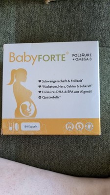 BabyFORTE Methylfolat/Folsäure + Omega-3 (DHA/EPA) Jod, 180 Kapseln