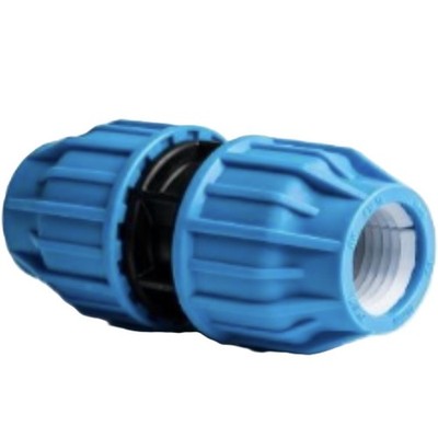 MDPE DRUCKMUFFE ROHRVERSCHRAUBUNG - 20 MM - 63 MM