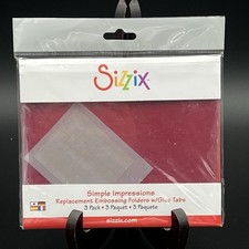 Sizzix Simple Impressions Replacement Embossing Folders 3 Pack 2007